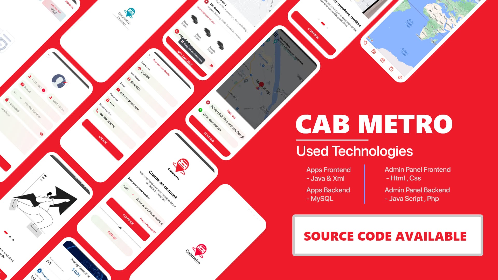 Mobile app development portfolio banner